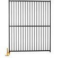 Jewett Cameron Companies Jewett Cameron Perimeter Patrol Euro Style Welded Tube 4 Panel 60"W x 72"H, Black Tiger Textured RF 0505 EDP